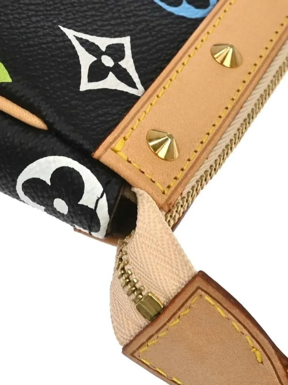 Louis Vuitton Black Multicolor Pochette Accessoires M92648
